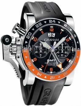 Graham Chronofighter Oversize 2OVASGMT.B01A.K10B Grandes GMT Fec